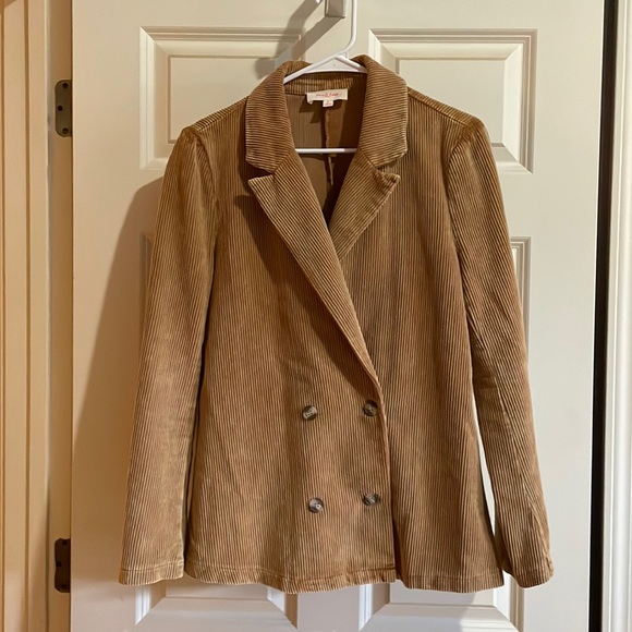Peach Love California Jackets & Blazers - Peach Love California Brown Corduroy Blazer